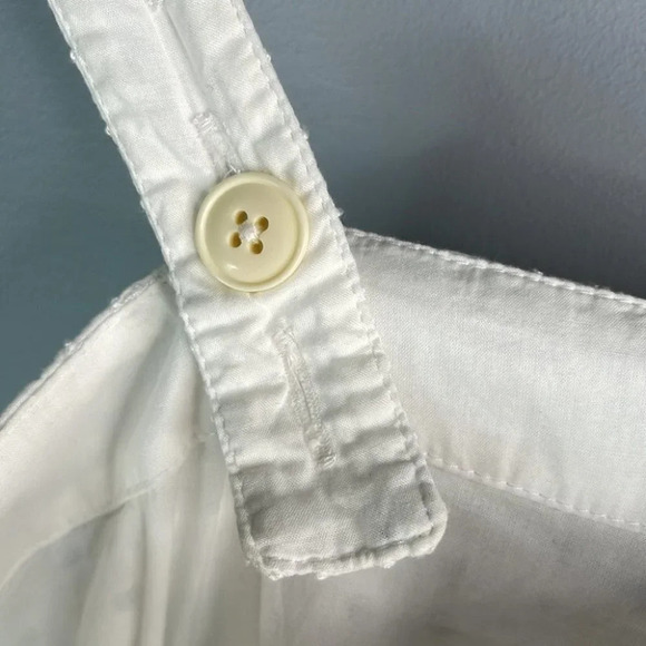 J. CREW Eyelet Midi Dress White Button-Front Cotton Lined Coquette Preppy 0P - Picture 10 of 12